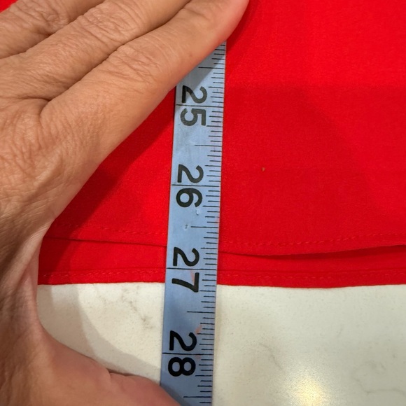 Alfani Red V-Neck Layered Bell-Sleeve Blouse - Picture 8 of 8